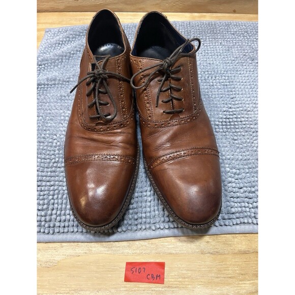 Cole Haan Wayne Cap Toe Oxford Mens Dress Shoes 13 British Tan Leather main image 6